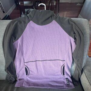 Melanzana micro grid hoodie